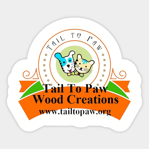 Wood Creations Sticker by Tail To Paw Animal Support